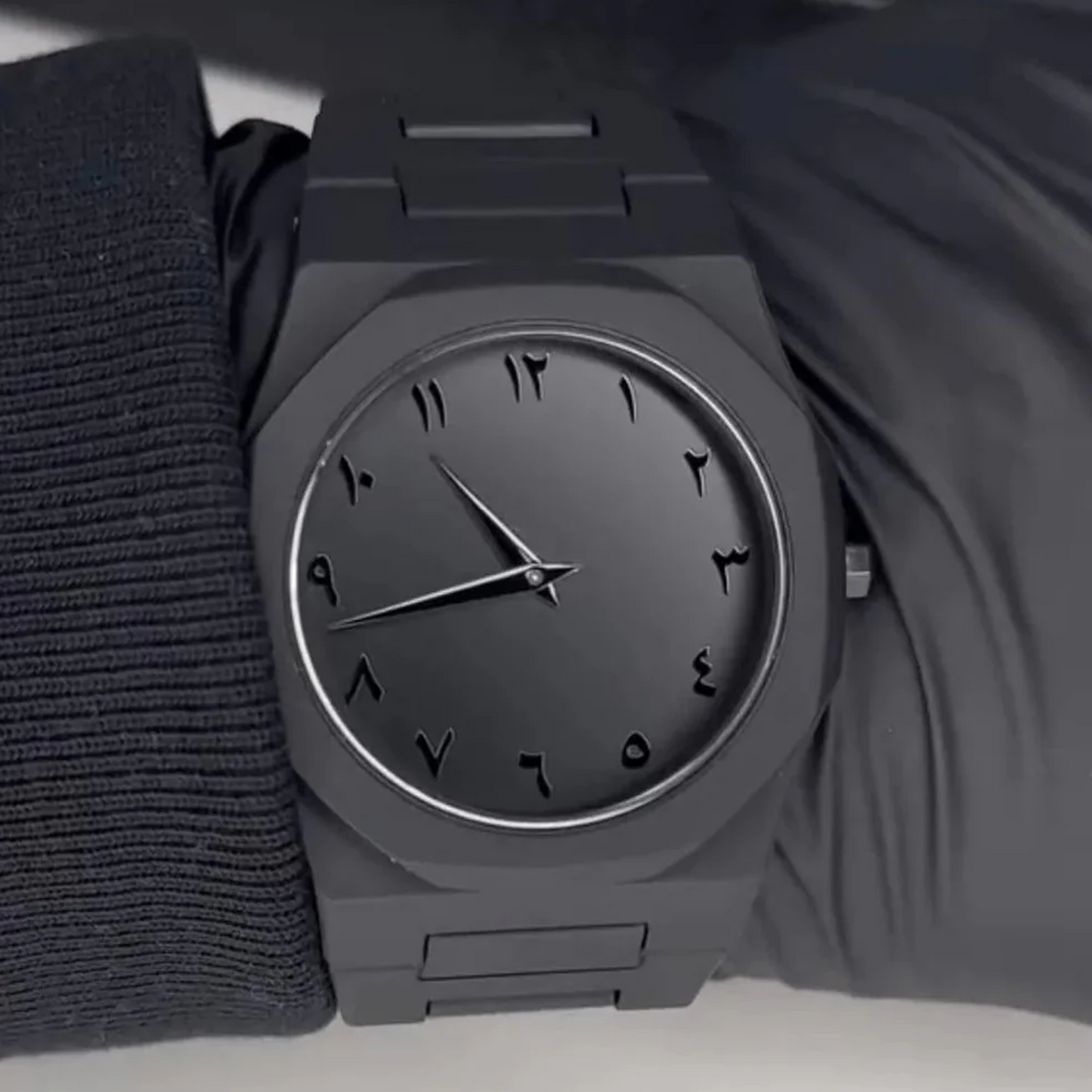 Black Arabic Aura Watch