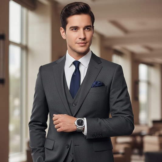 Patek Philippe Nautilus – Silver Chain Black & White Dial