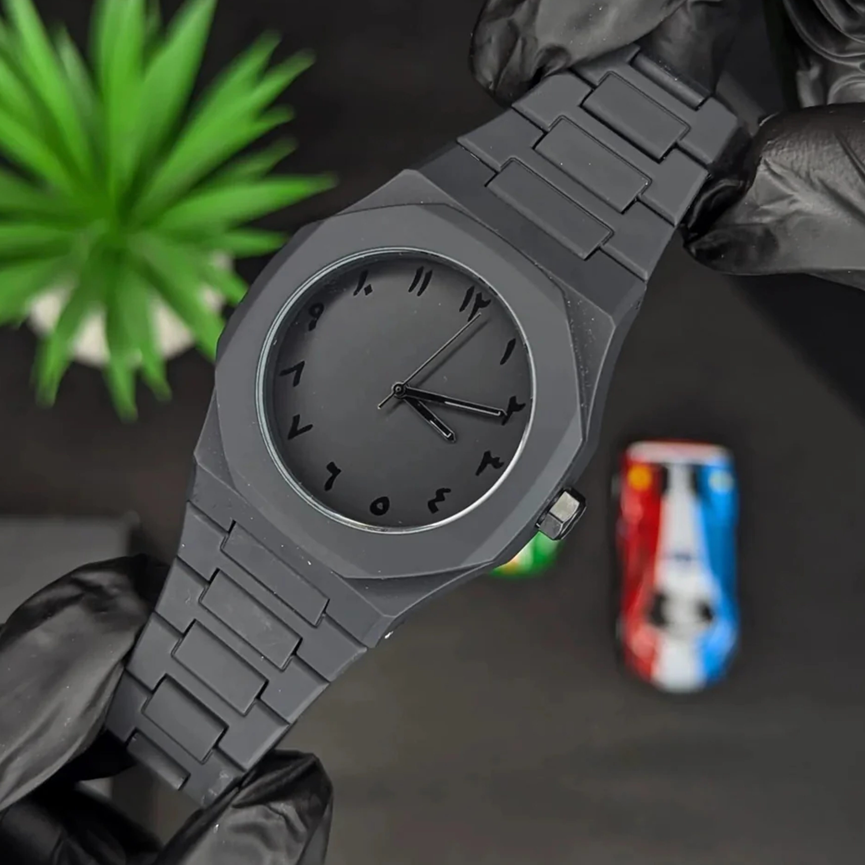 Black Arabic Aura Watch