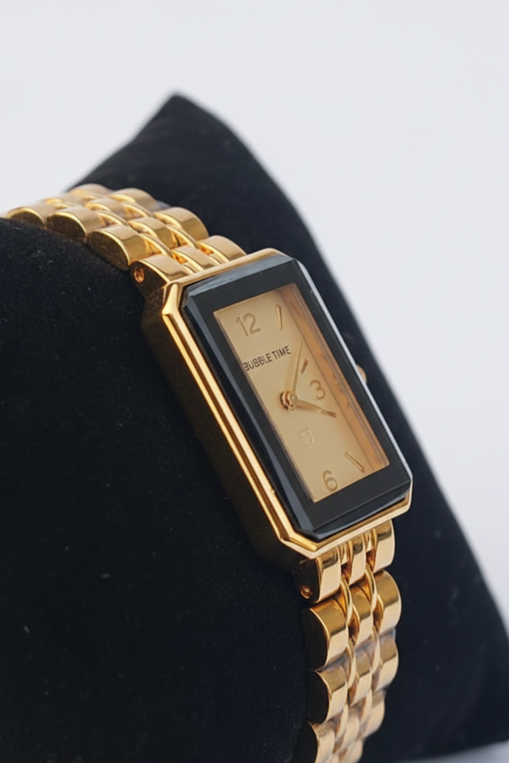 Bubble Time Premium Golden Women Watch