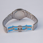 Patek Philippe Silver Chain Black Dial