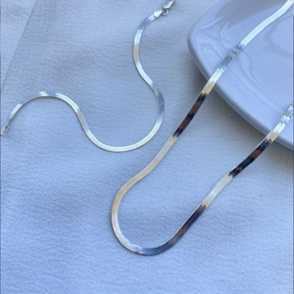 Snake Neck Chain - 5mm Silver