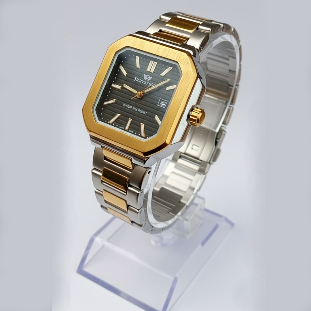 Success Way Cubitus For Him – Two-Tone Silver Dial