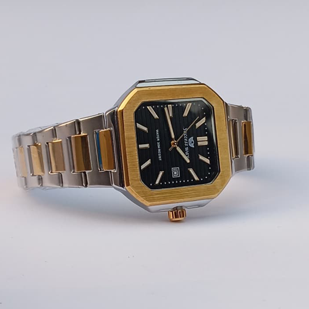 Success Way Cubitus For Him – Two-Tone Silver Dial